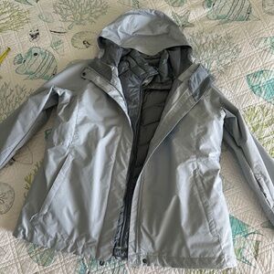Columbia Light Gray Hooded Jacket